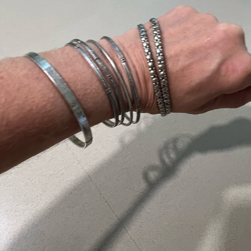 Silver Bracelet Set